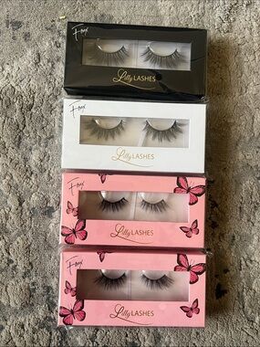 NWT Lilly Lashes Mink Strip Lashes LOT OF 4